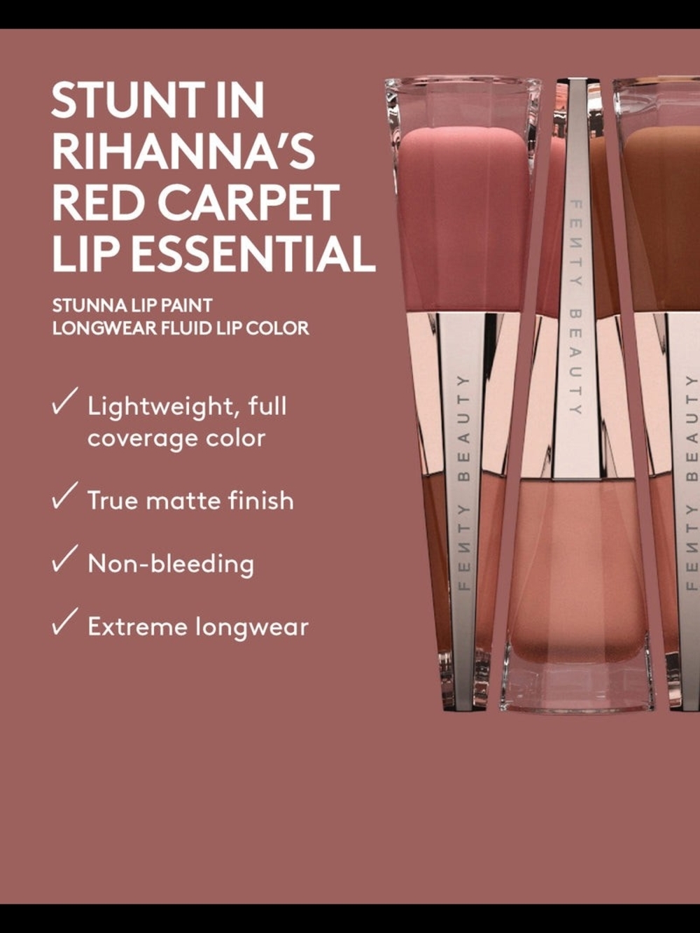 Fenty Beauty Stunna Lip Paint Longwear Fluid Lip Color - Picture 6 of 7